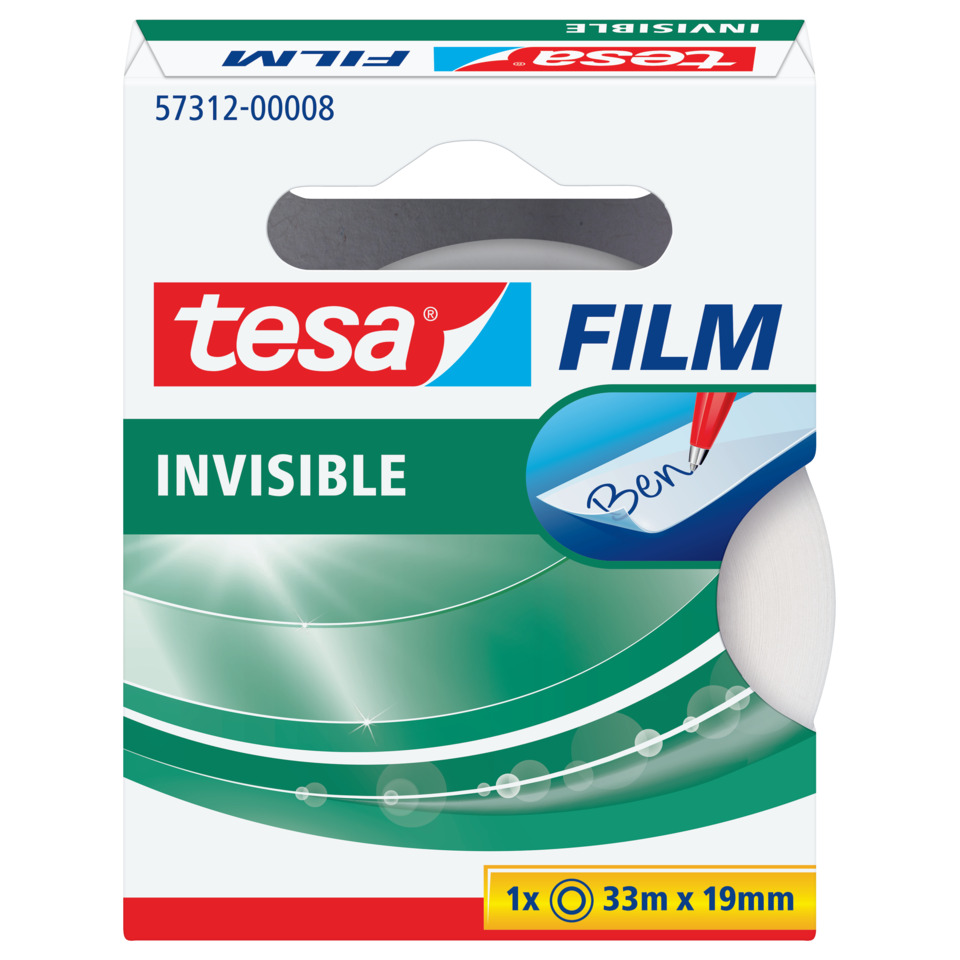 tesa film, unsichtbar, Klebematerial, Folienband, Transparent, Filme, Transparente Folie, Klebefolie, Tesa Film Invisible, Schreibfläche