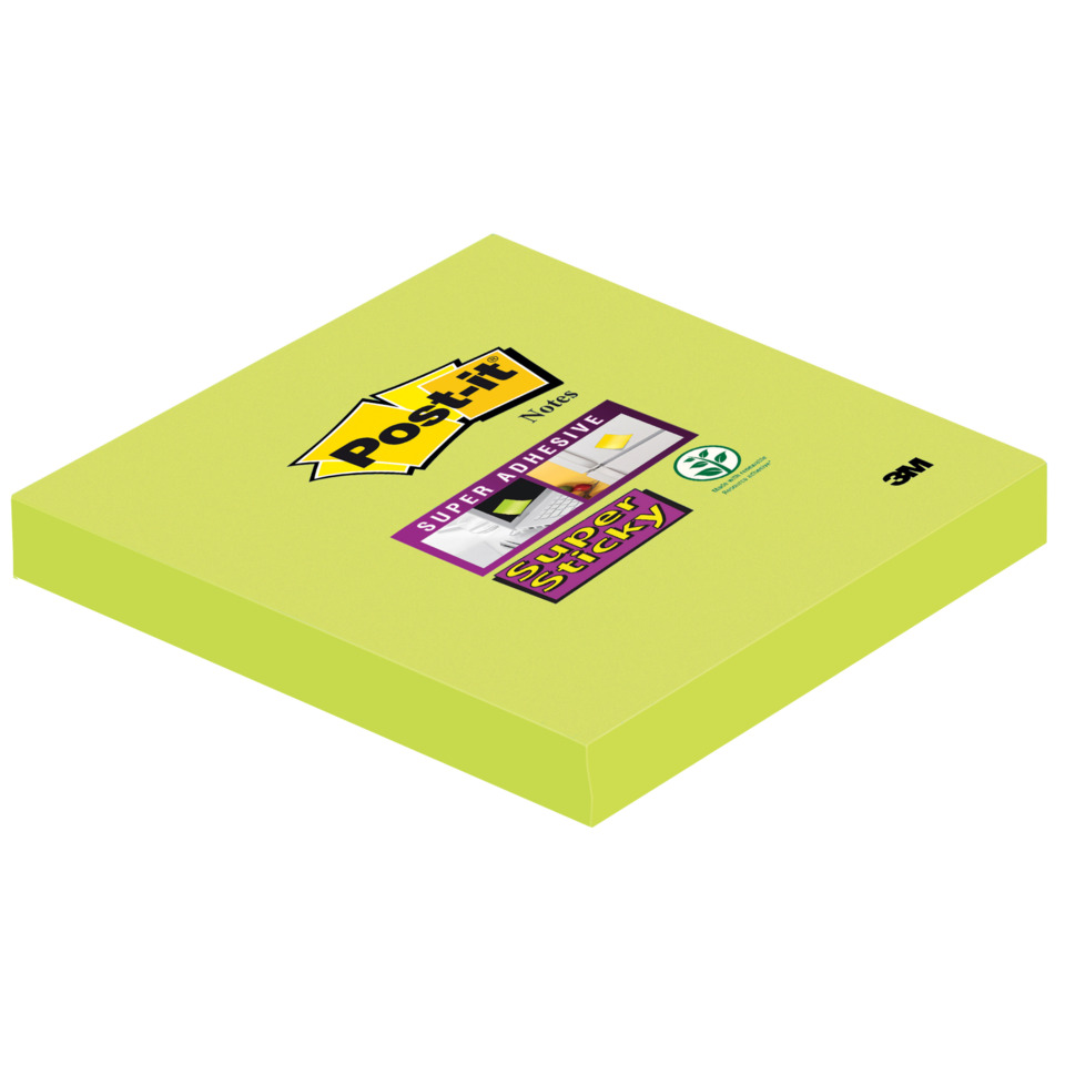 Post-it Notizen, Neon-Gelb, Notizblock, Super Sticky, Klebezettel