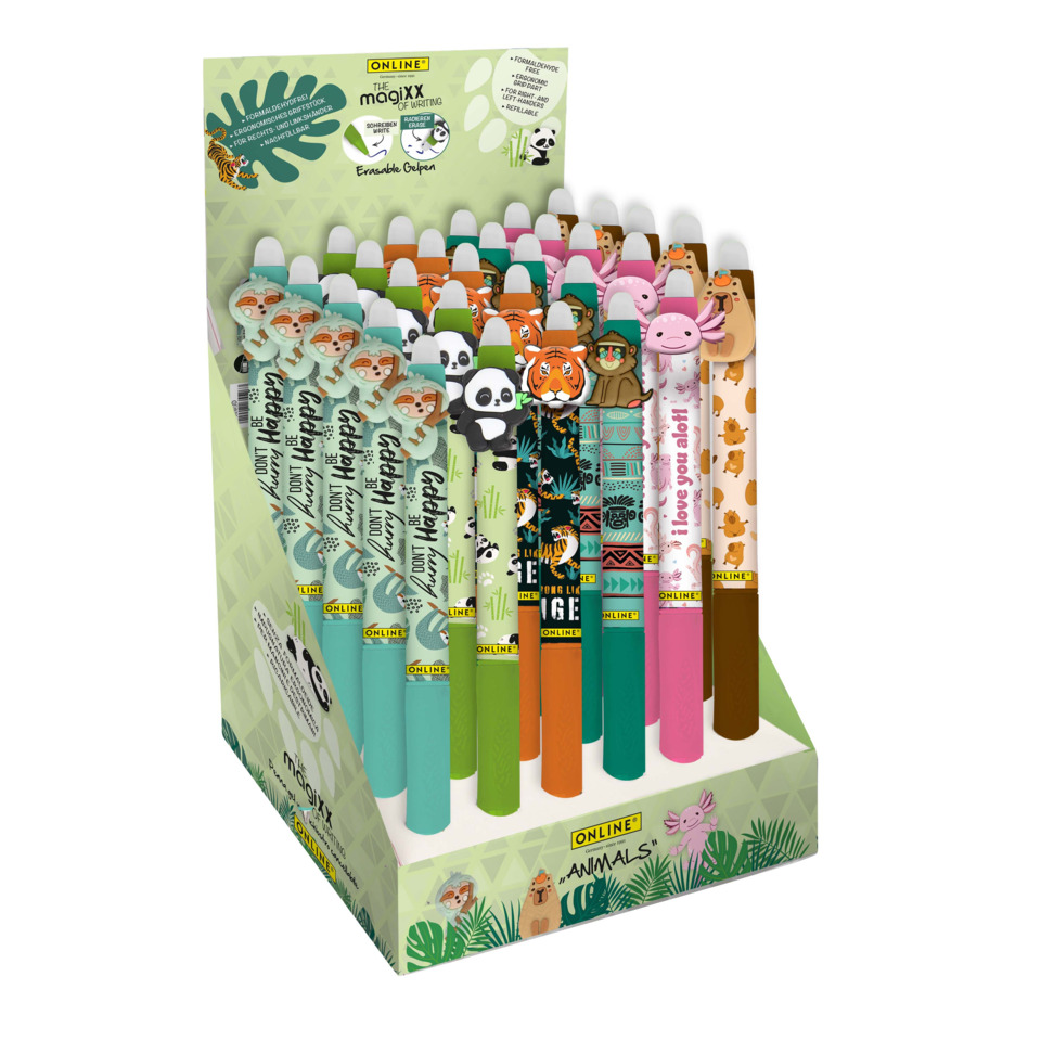 Bleistift, Set, Tiermotiv, Ton-in-Ton, Mehrfarbig