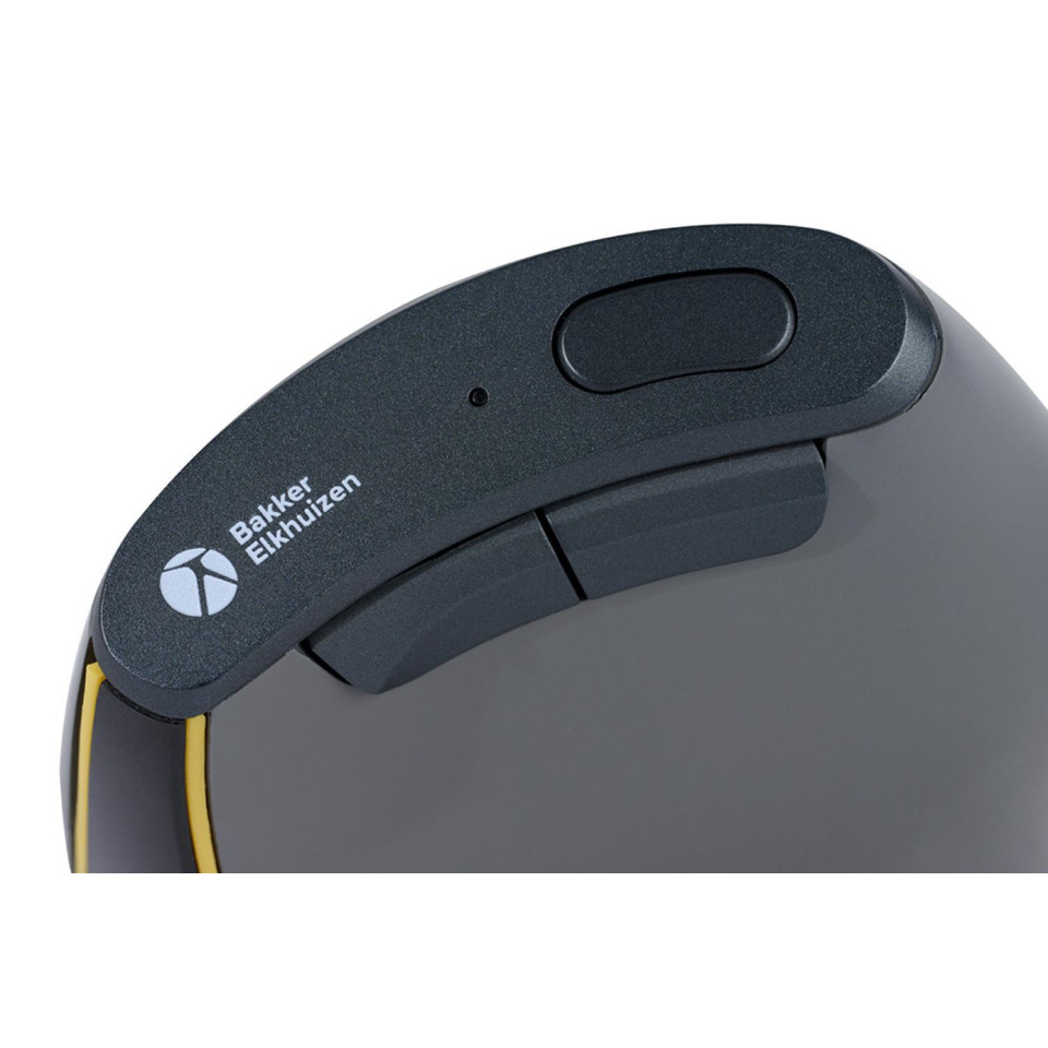 ergonomisch, Maus, Scrollrad, schwarz, Logo vorhanden