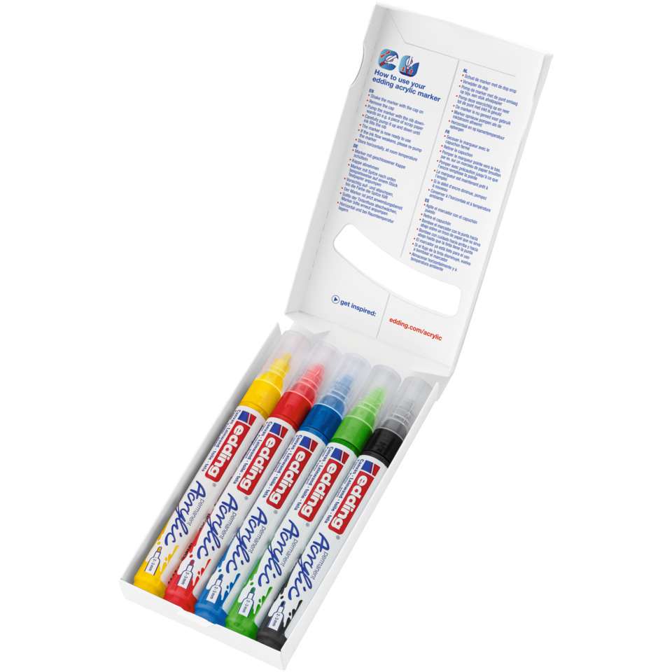 Kunstmarker, Acrylmarker, Wandmarker, Textmarker, Mehrfarbige Marker, Marker, Posca, Acrylic, Set, Marker