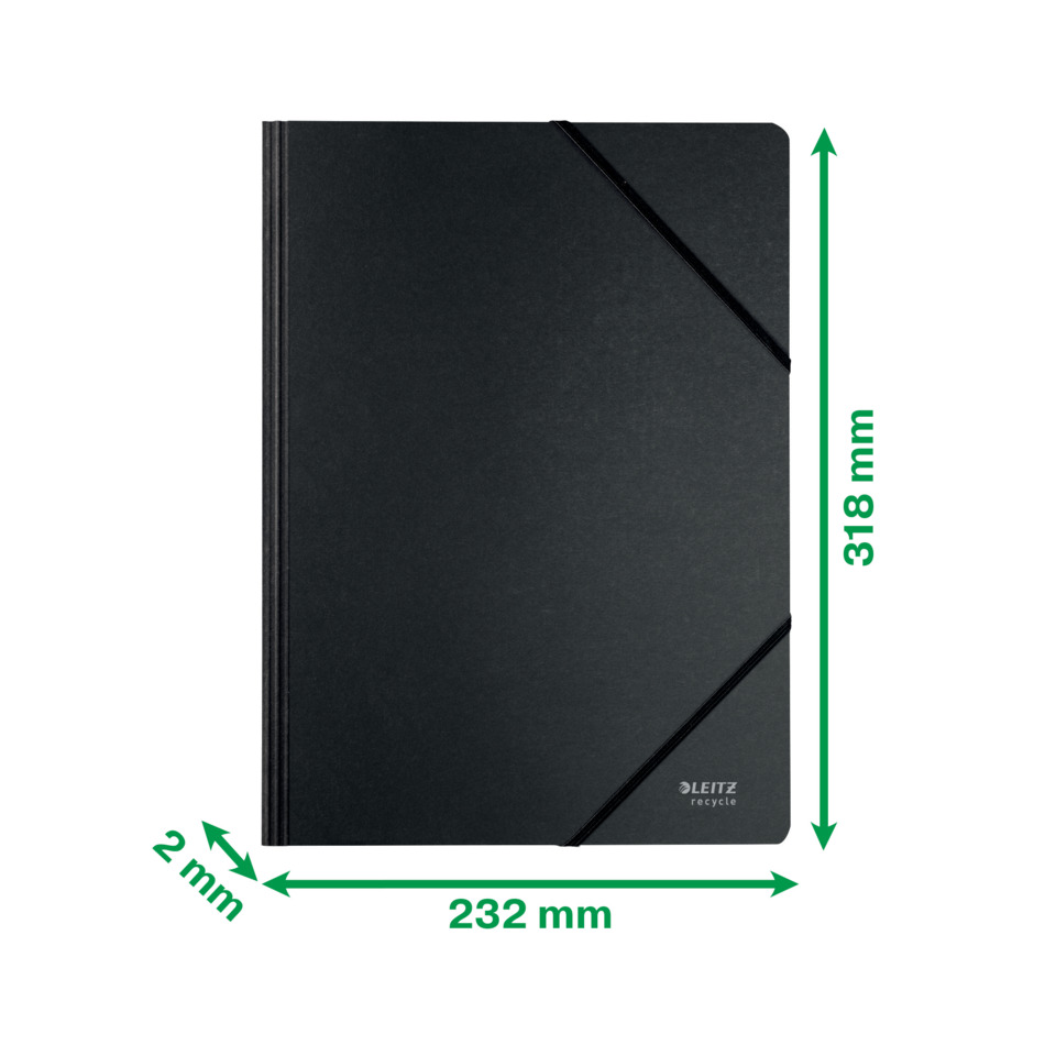 Ordner, Büroordner, A4, Schwarz, Clipverschluss, Notizbuch, Schwarz, Hardcover, Elastischer Verschluss, A4-Größe