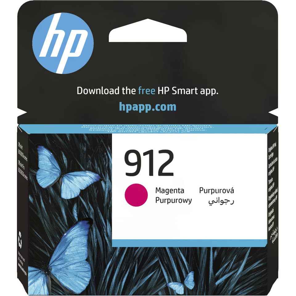 Tintenpatrone, HP 912, Magenta, Druckertinte, Kassette