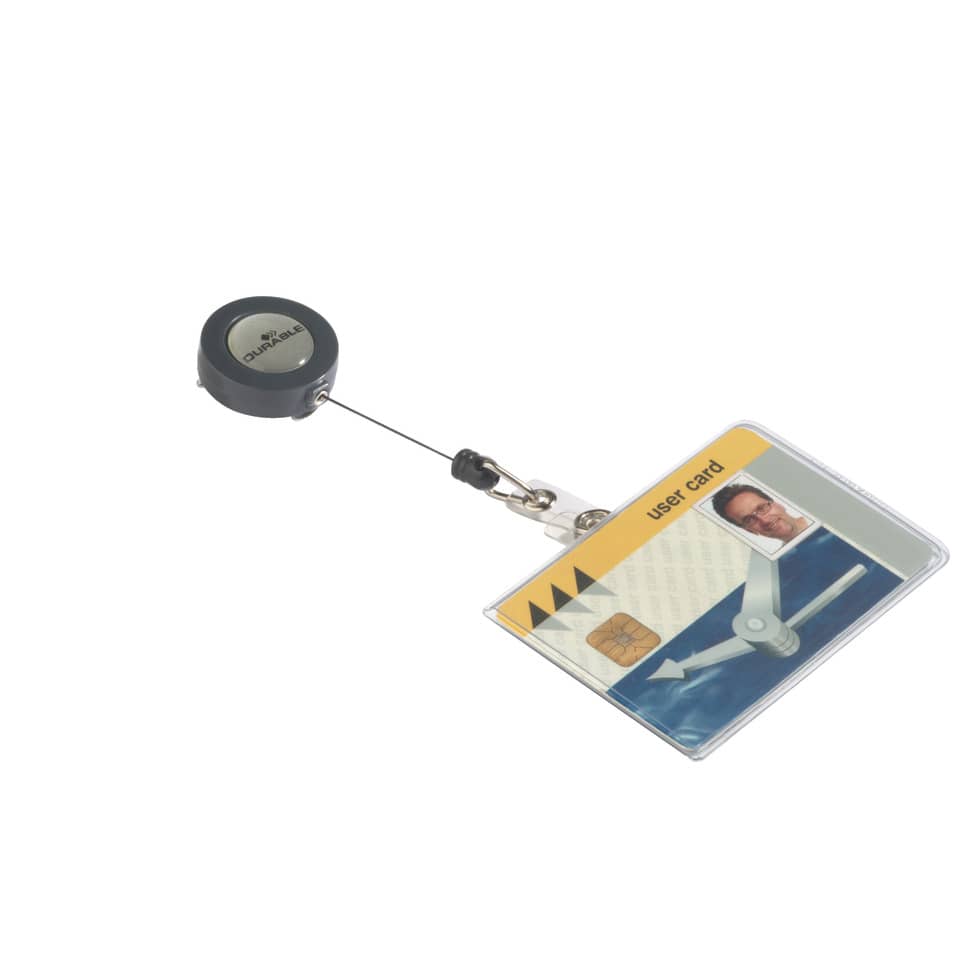  retractable, abzeichen, karte, ausweishalter, ausweis