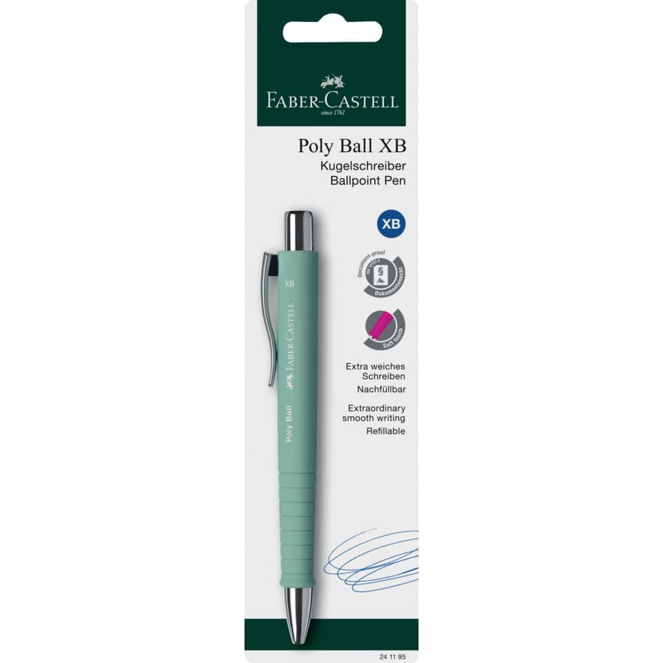 Kugelschreiber, Ballpoint Pen, Poly Ball XB, Gummi-Griff, Nachfüllbar