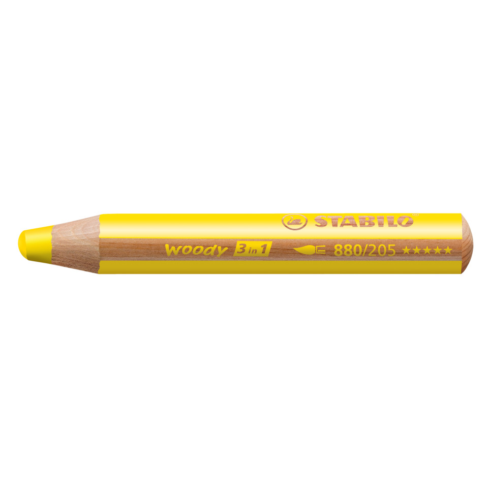 Holzstift, Buntstift, 3-in-1 Stift, Gelb, Stabilo