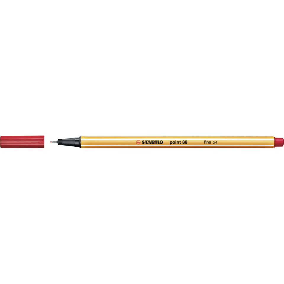 Whiteboard-Marker, goldene Gehäuse, rote Kappe, feiner Strich, 0,4 mm