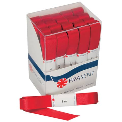 Adventband, 15mmx3m, rot PRÄSENT 60515-609