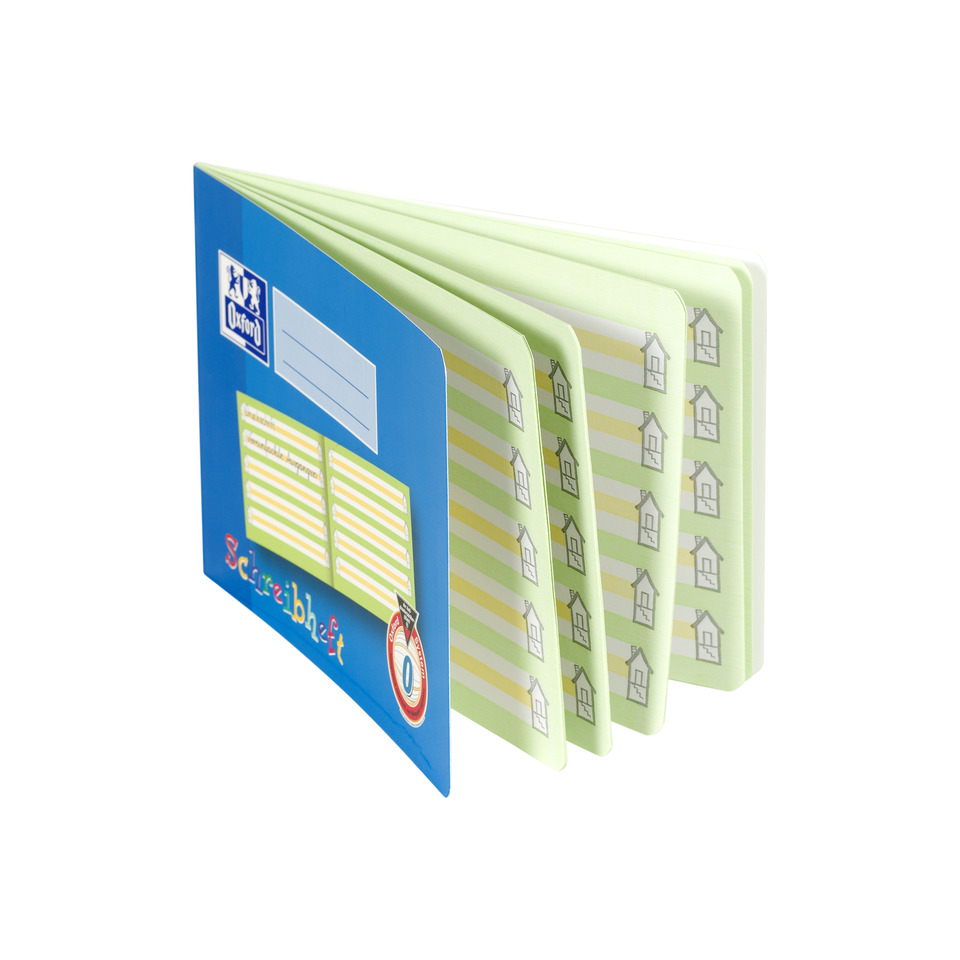 Notizhefte, Schreibblock, Kleines Buch, Deckel blau, Geteilter Karton