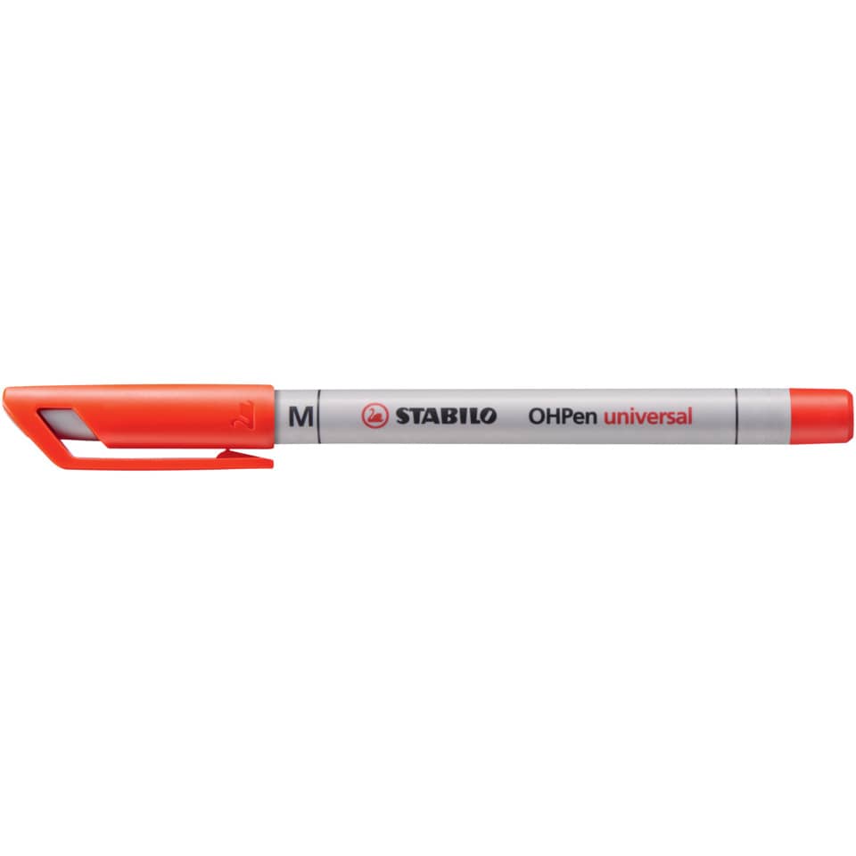 Marker, Permanent marker, Chisel tip, Orange cap, Universal
