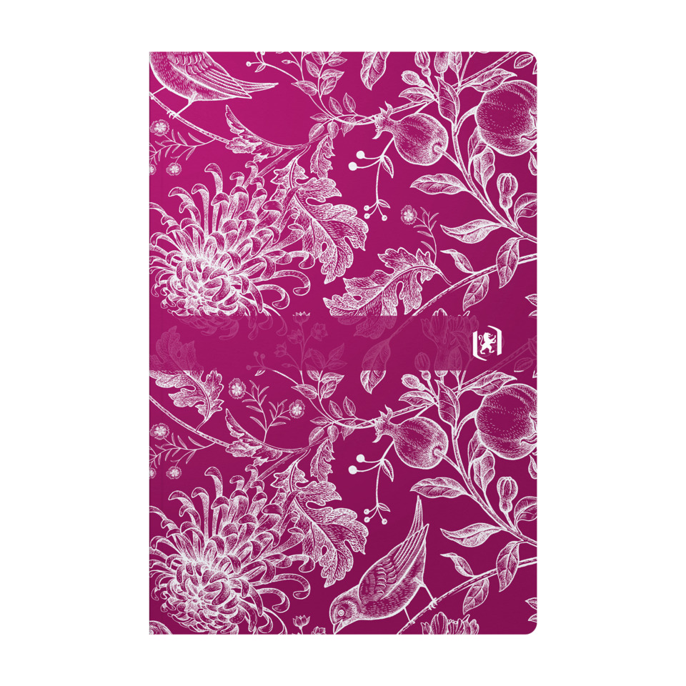 Nadeln Blattmuster, Florales Muster, Kartenhülle, Magenta Hintergrund, Vogelmotiv