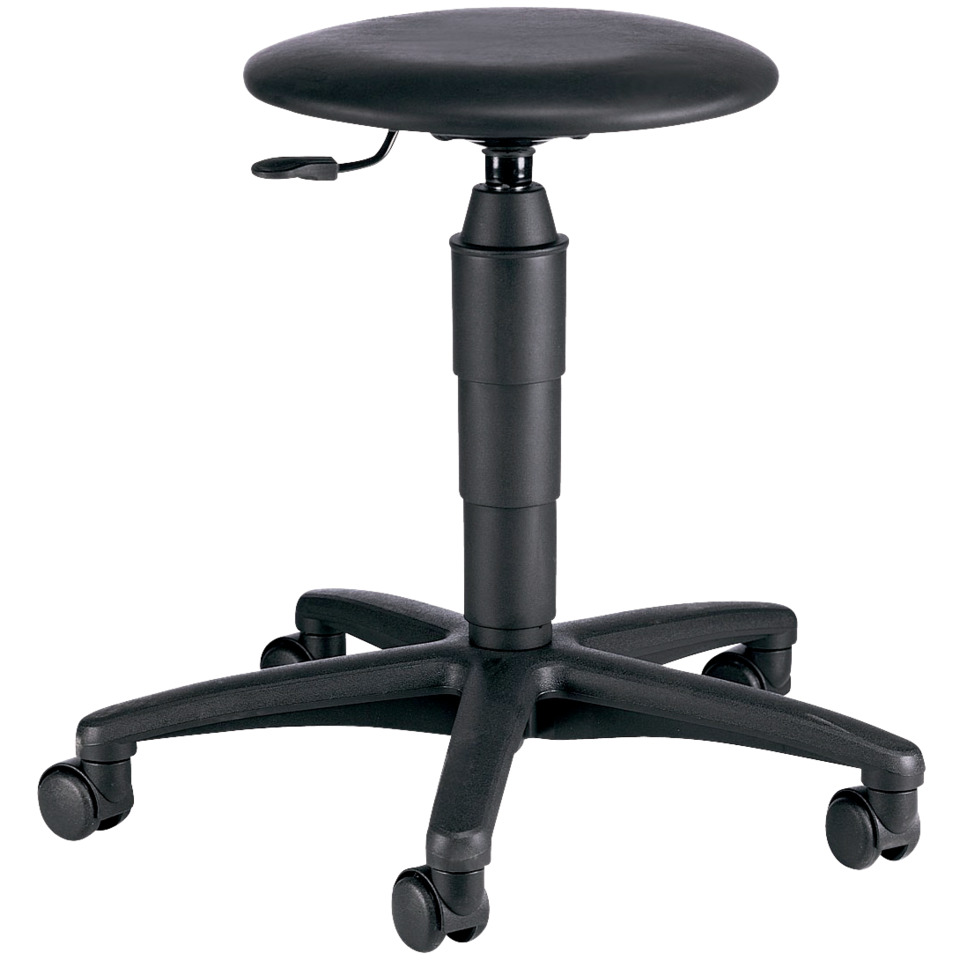 stuhl, hocker, bürostuhl, rollenbasis, verstellbar