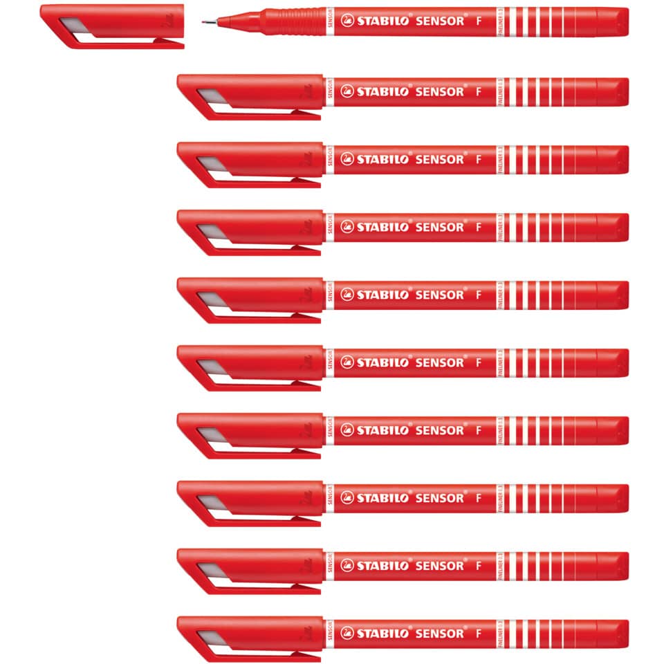Korrekturmarker, Filzstift, Stabilo, Marker, rot