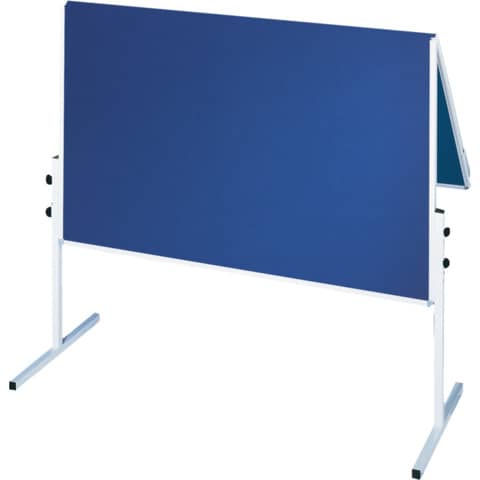 Moderatorentafel X-tra!Line, klappbar, Filz/Filz, Aluminiumrahmen, 1200 x 1500mm, blau FRANKEN CC-UMTF-G 03