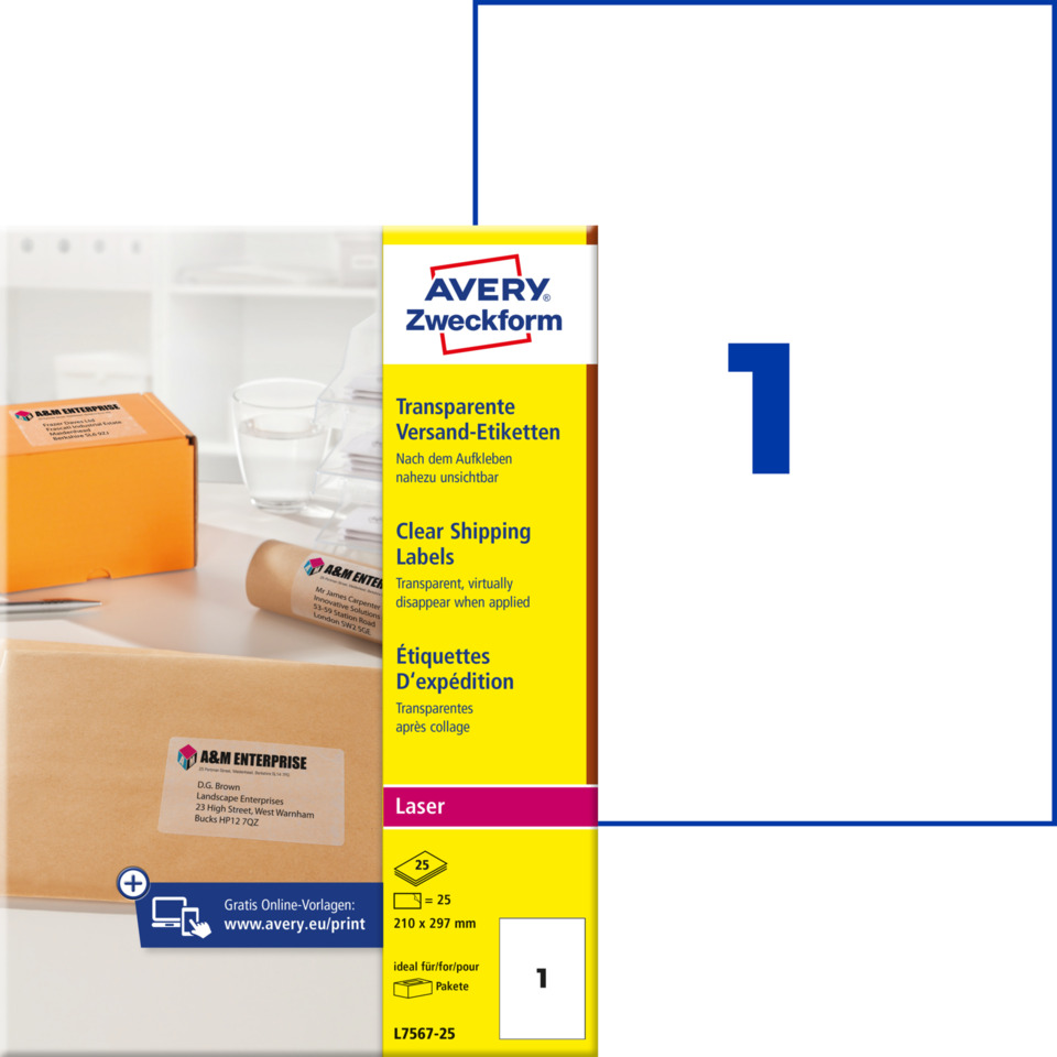 Versandetiketten, Etiketten, Laser, Schachtel, Paket