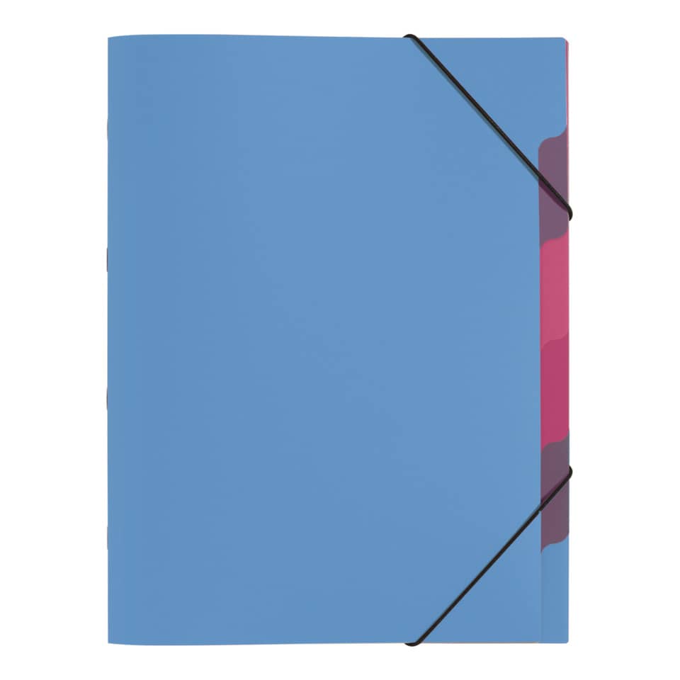 Notizbuch, A4, Blau, Gummi-Garnitur, Umschlag-Design
