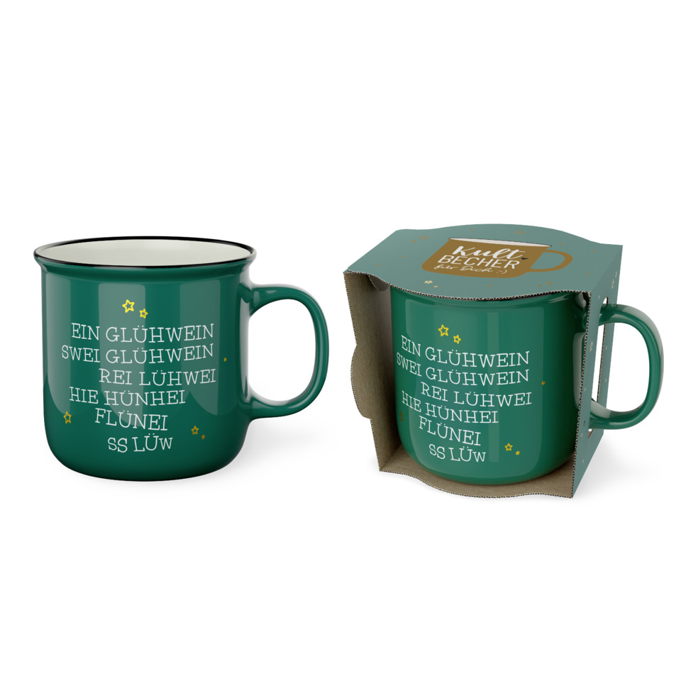 Tasse, Becher, Teetasse, Grün, Weihnachtsmotiva