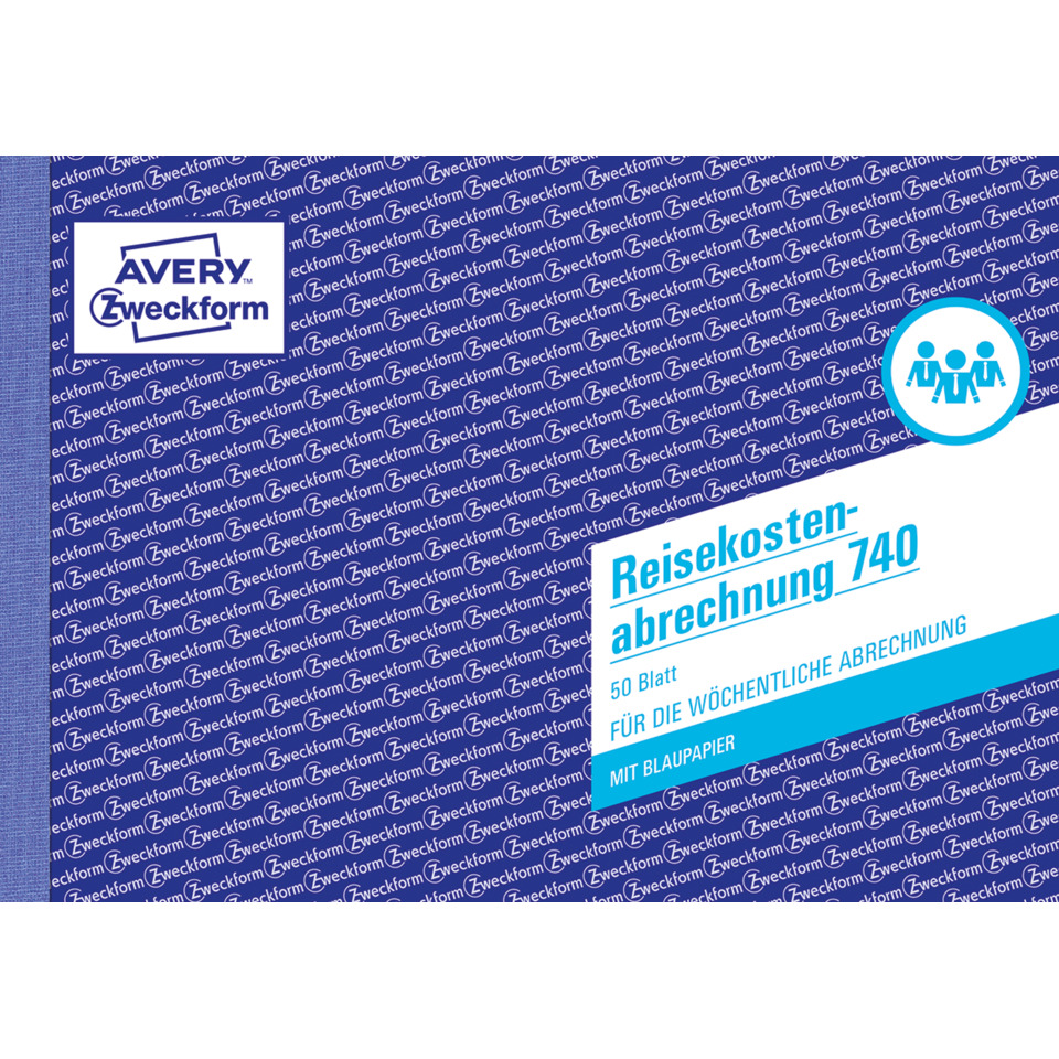 Reisekosten, abrechnung, 50 Blatt, Bürobedarf, Blau