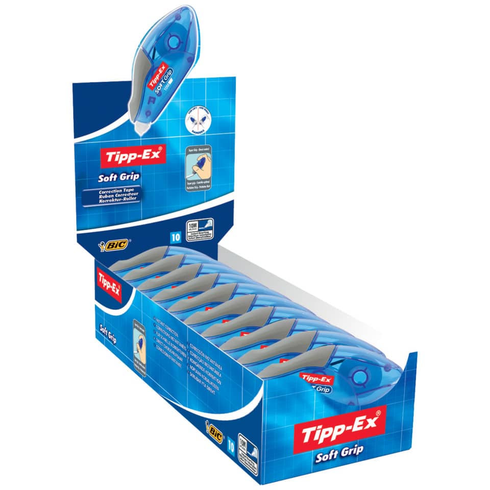 Tipp-Ex Soft Grip, Korrekturband, Korrekturroller, Korrigierband, Korrekturband-Roller