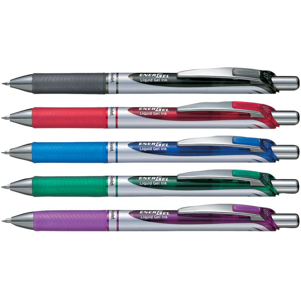 Kugelschreiber, Gel-Tintenstift, Multicolor, Metallclip, Drucktinten-Tintenpatrone