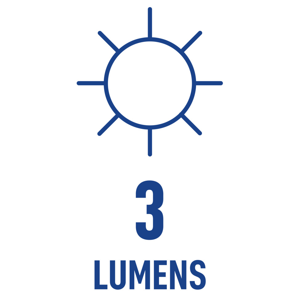lumens, 3 lumen, Lichtsymbol, Helligkeitssymbol, Icon