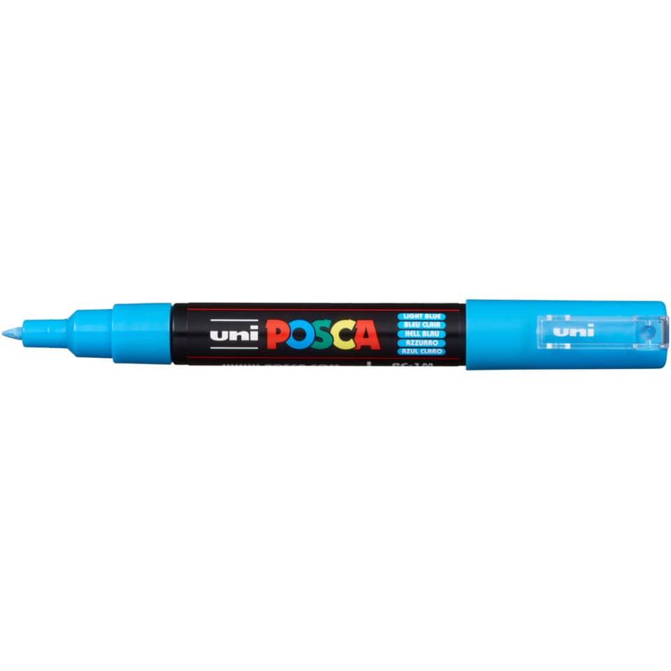Marker, Markerstift, Blau, Kunststoffspitze, Uni Posca