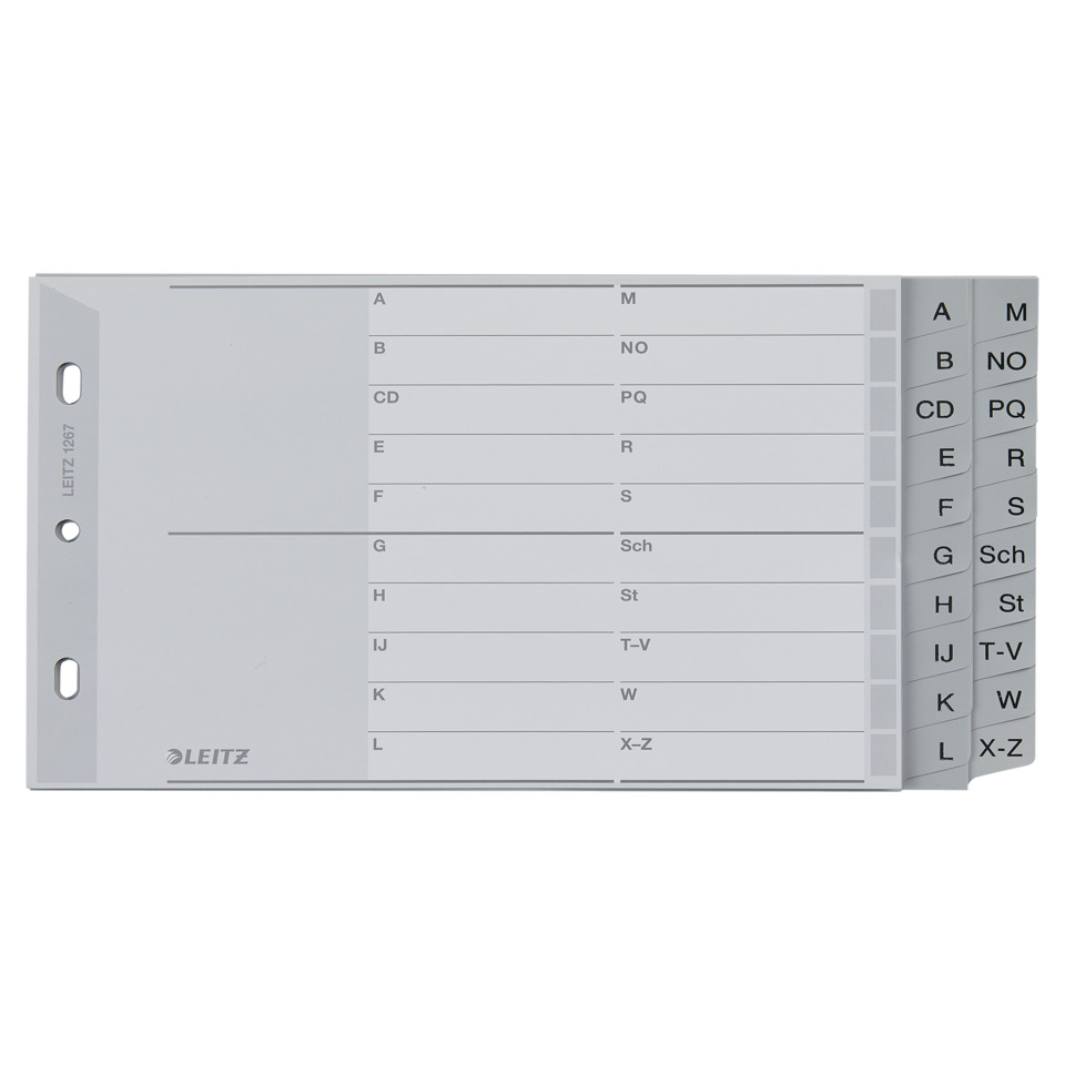 Kartenhalter, Indexkarte, Schienenhalter, Leitz, Ordnungsbox