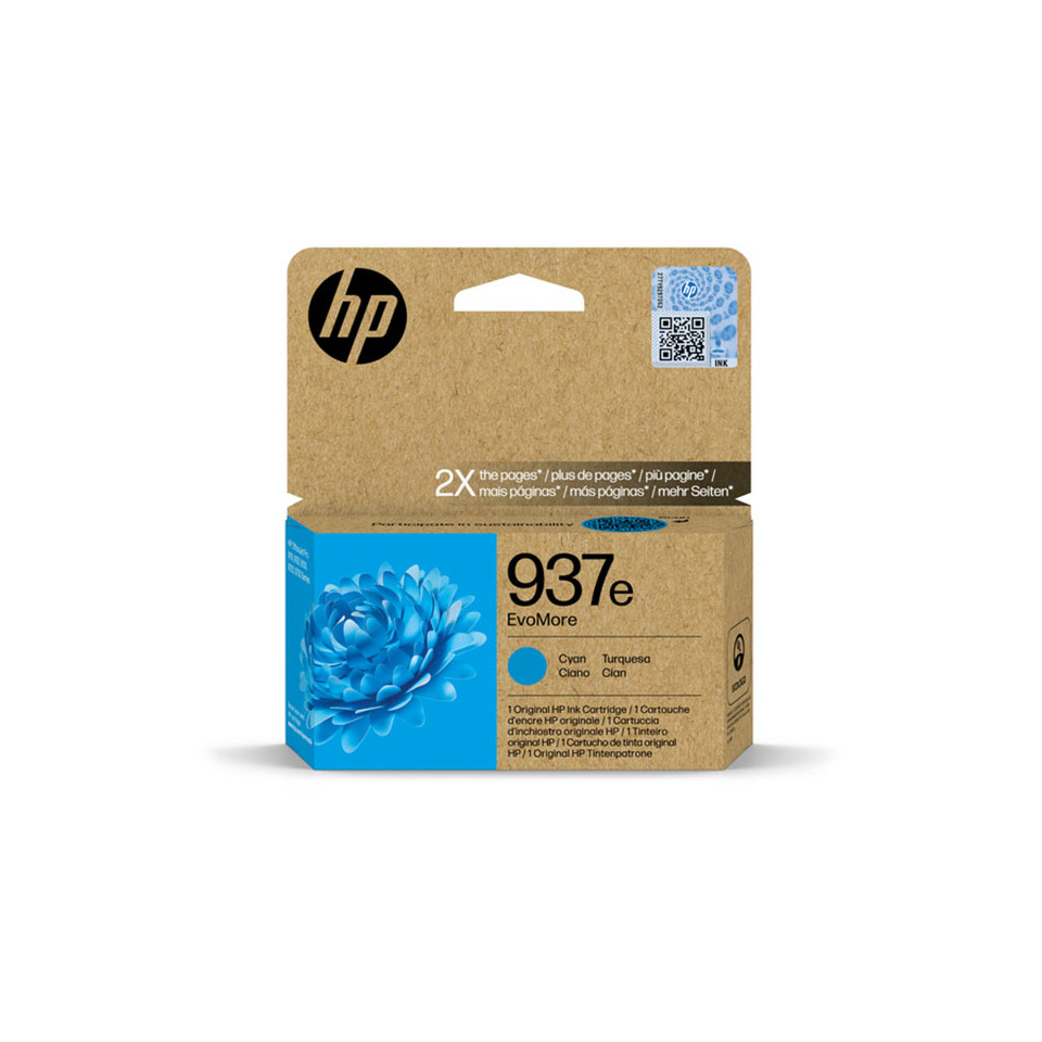 Tintenpatrone, HP Tintenpatrone, 937, Cyan, EvoMore