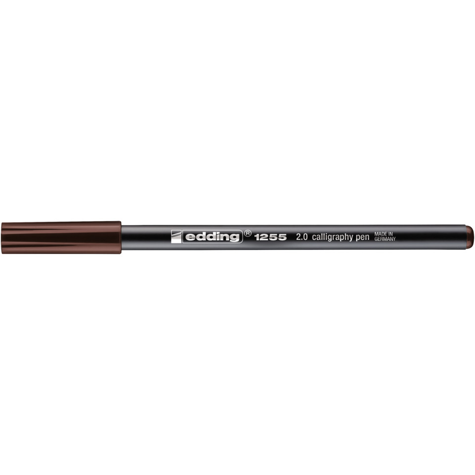 Kalligrafie-Stift, braun kupfer Deckel, schwarzer Körper, 2.0, Made in Germany