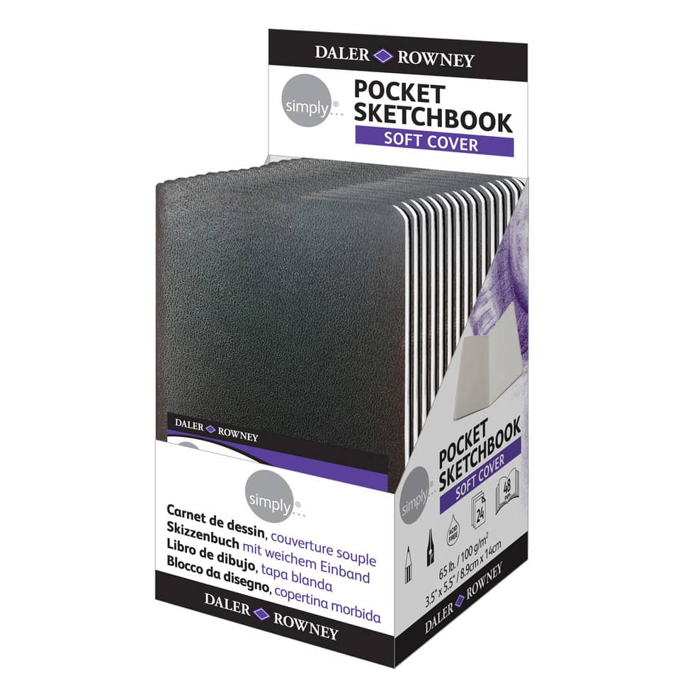 Pocket Sketchbook, Soft Cover, Sketchbook, Daler Rowney, A5 size