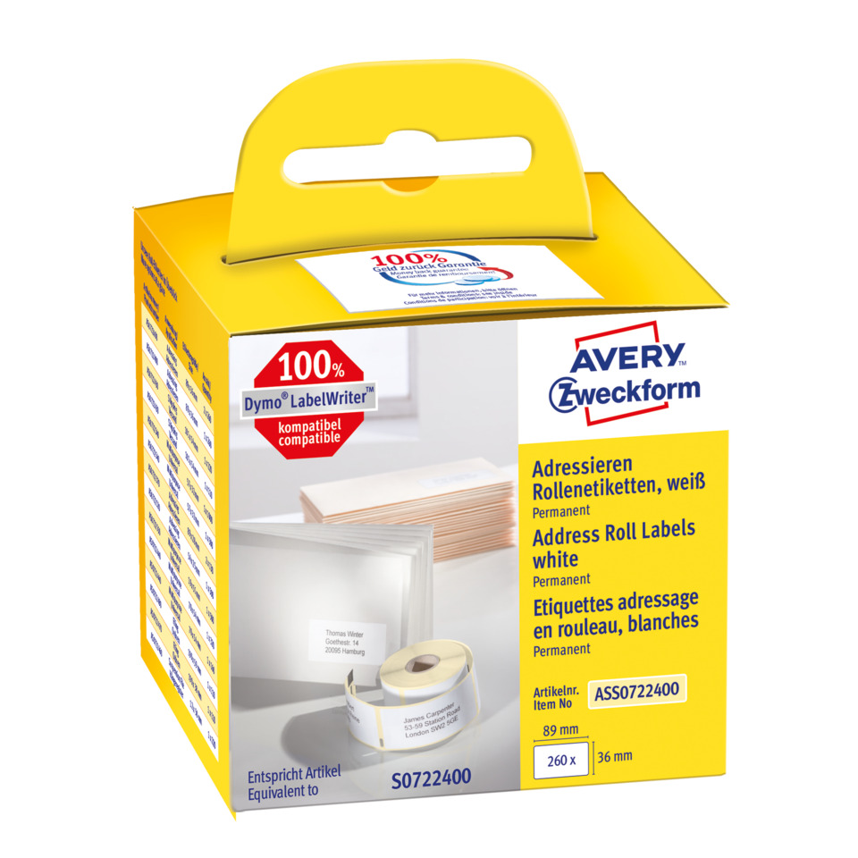 Adhesive labels, Address labels, White label, Roll labels, Permanent labels