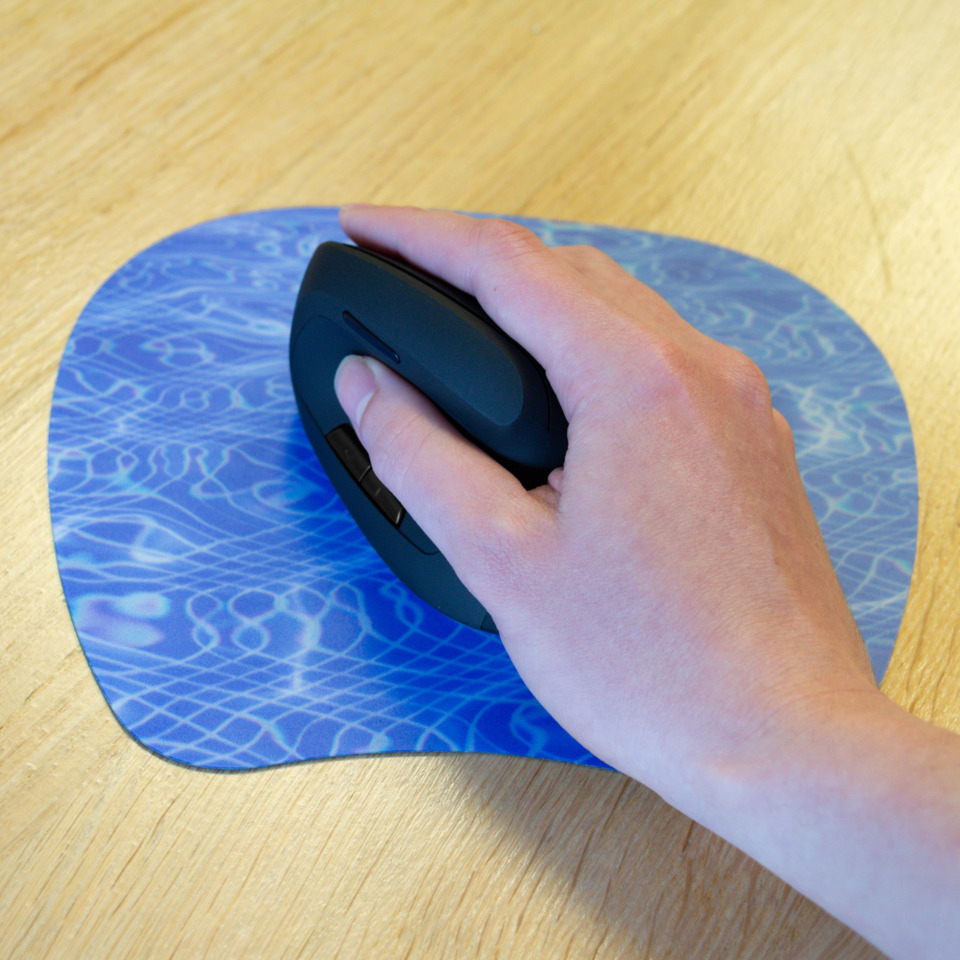 Maus, Computer-Maus, Wireless, Mousepad, Rund