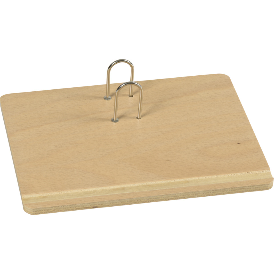 Binder, Ringbinder, Holzbrett, Metallringe, Dokumentenhalter