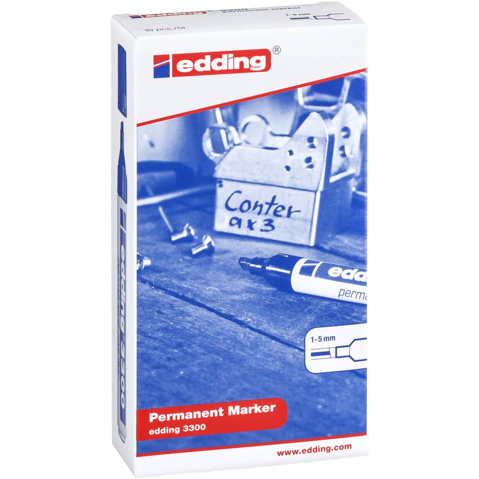 Permanentmarker, Edding 3300, Marker, Feinspitze, 1–5 mm
