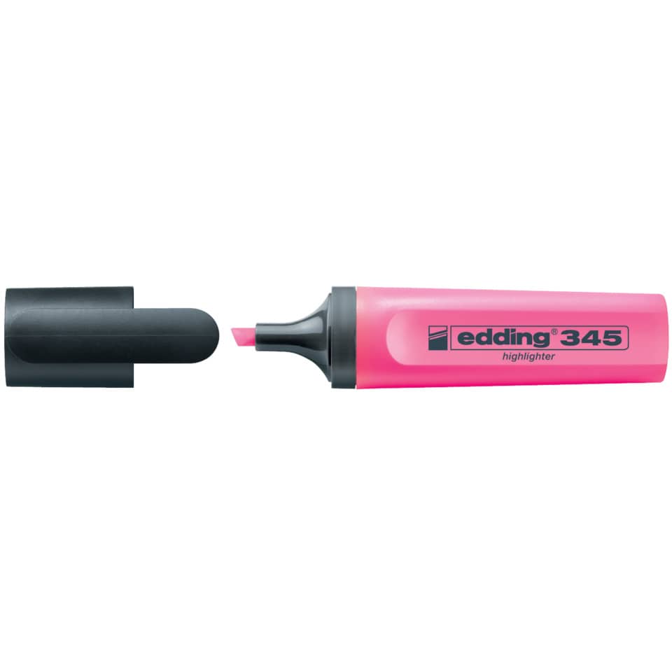 highlighter, pink, Marker, Fluo, edding 345