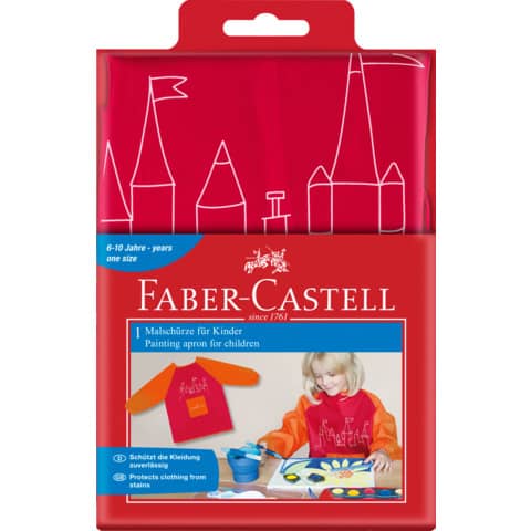 Malschürze, rot/orange FABER CASTELL 201204