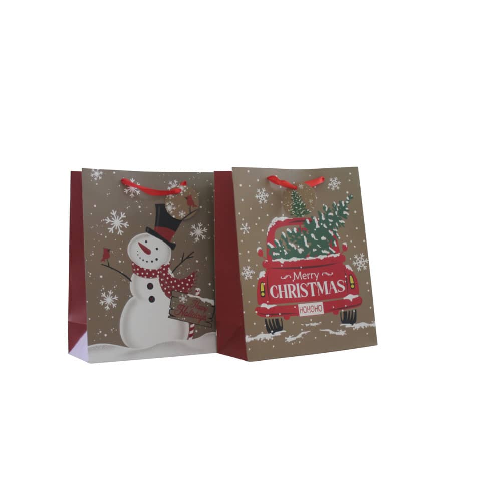 Geschenkverpackung, Weihnachten, Schneemann, Tannenbaum, Hintergrund Sterne