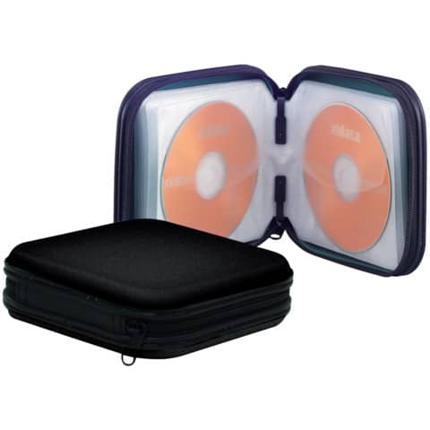CD-Tasche, 24 CDs, schwarz Q-CONNECT KF02204