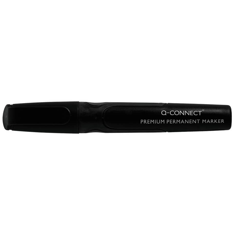 Permanent Marker, Marker Pen, Schwarz, Filzstift, Q-Connect