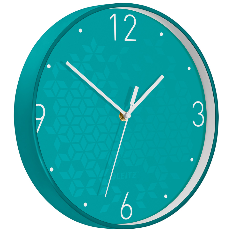 Wanduhr, Teal, Wanduhr, Runde Uhr, Minimalistisch, Wanduhr, Wandclock, Teal, Analog, Gemustert