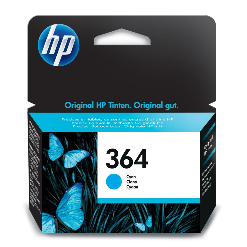 Tintenpatrone, Printertinte, HP Tintenpatrone, Cyan, 364