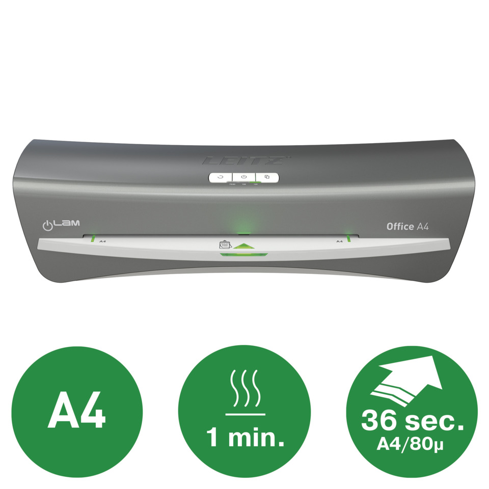 Aktenvernichter, Office A4, Schwarz/grau, LCD-Display, Papierschnittzeichen