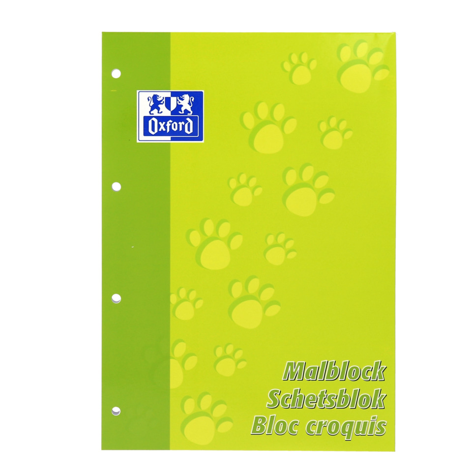 Binder, Malblock, Schulhefter, A4, Grün