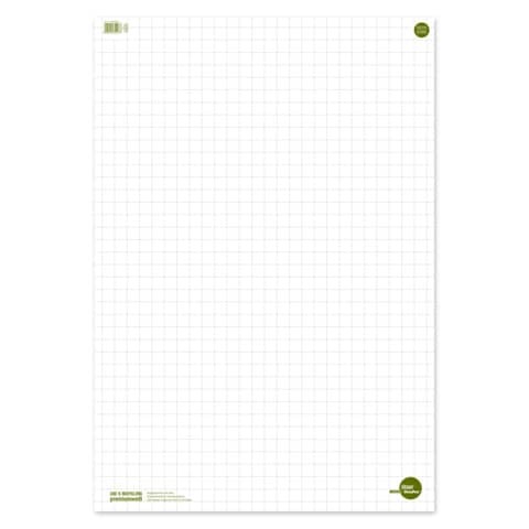 Flipchartblock, 68x99cm, 20 Blatt, kariert STAUFEN GREEN 608580020