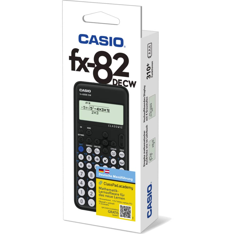 Taschenrechner, Casio fx-82, wissenschaftlicher Taschenrechner, Display, Batterien enthalten