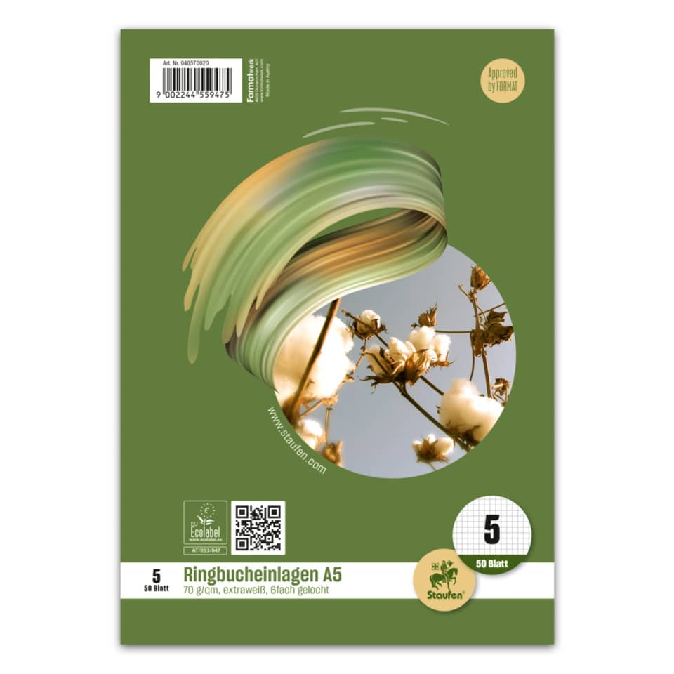 A5, Ringbucheinlagen, Kartenformat A5?