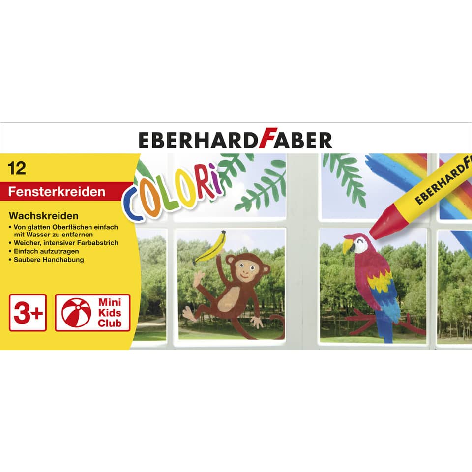 Fensterdeko, Wachskreiden, Color-it, Kinderkunst, Tiermotiv