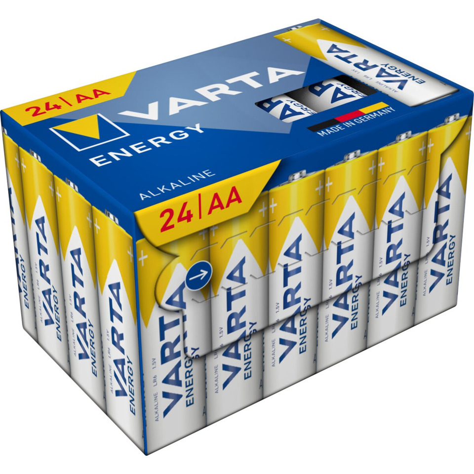Batterie, AA, Alkaline, 24er, VARTA