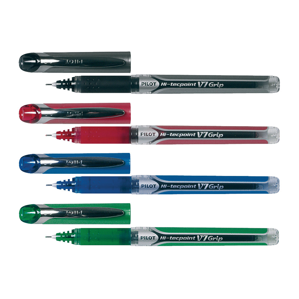 Marker-Set, Hi-tecpoint, V7Grip, bunte Marker, feiner Tip