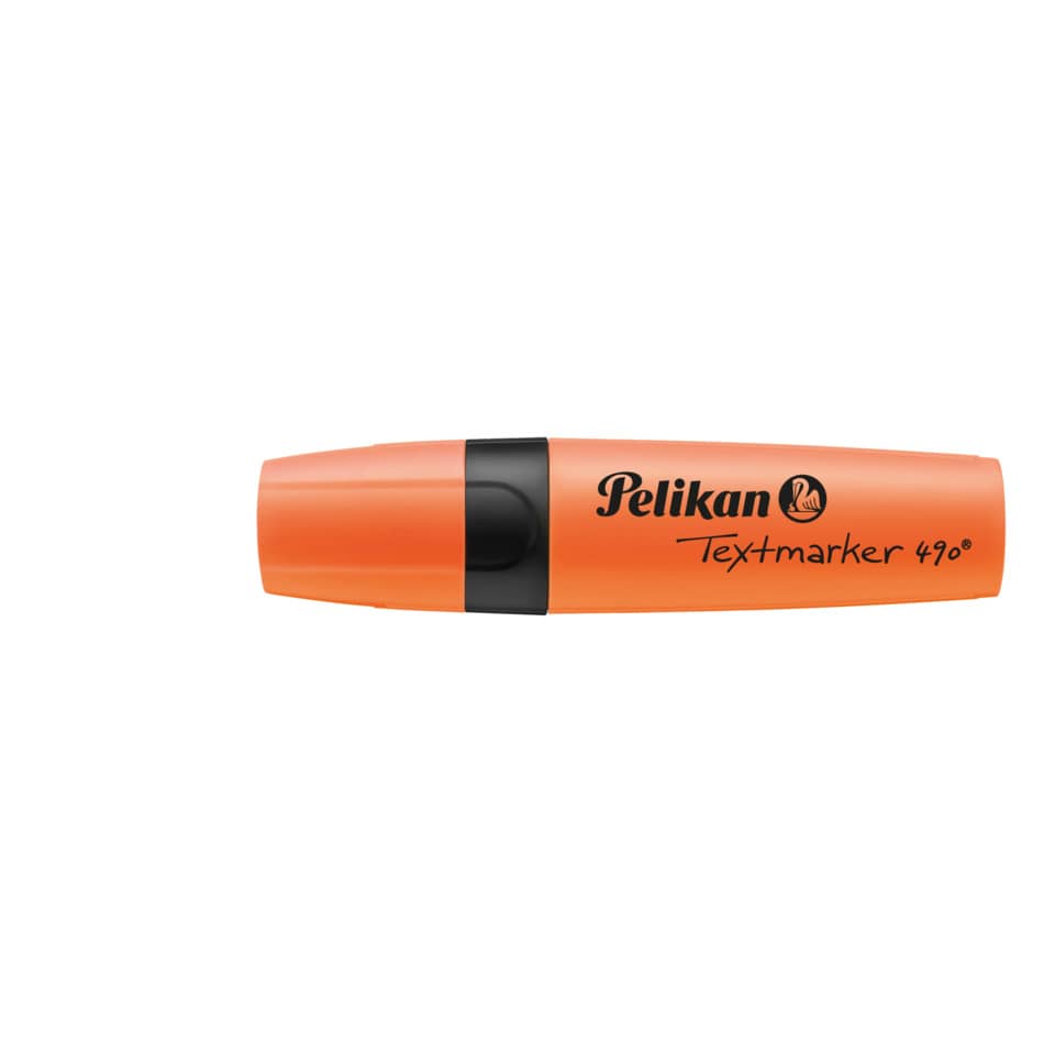 highlighter, marker, textmarker, orange, pelikan